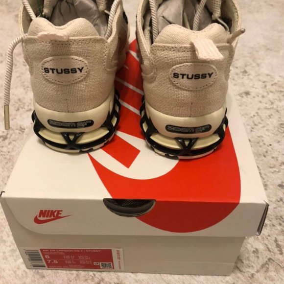 Nike Air Zoom Spiridon Cage 2 Stussy Fossil - Picture 3 of 4